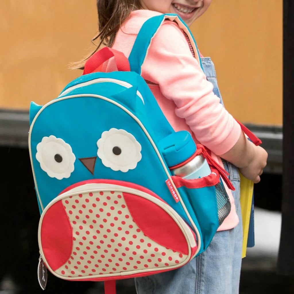 Skip Hop Zoo Little Kid Backpack - Owl side view