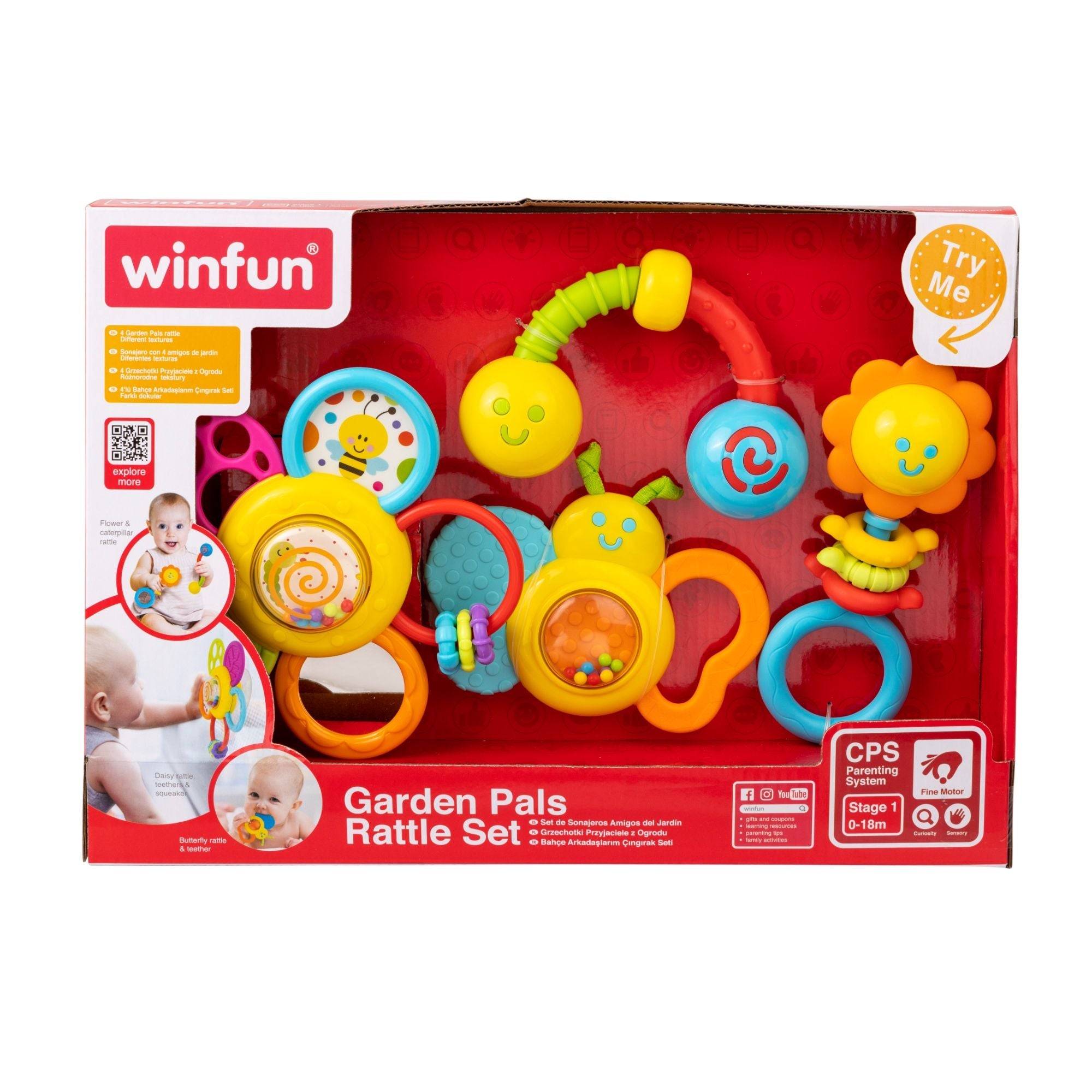Winfun Garden Pals Rattle Set Winfun Garden Pals Rattle Set