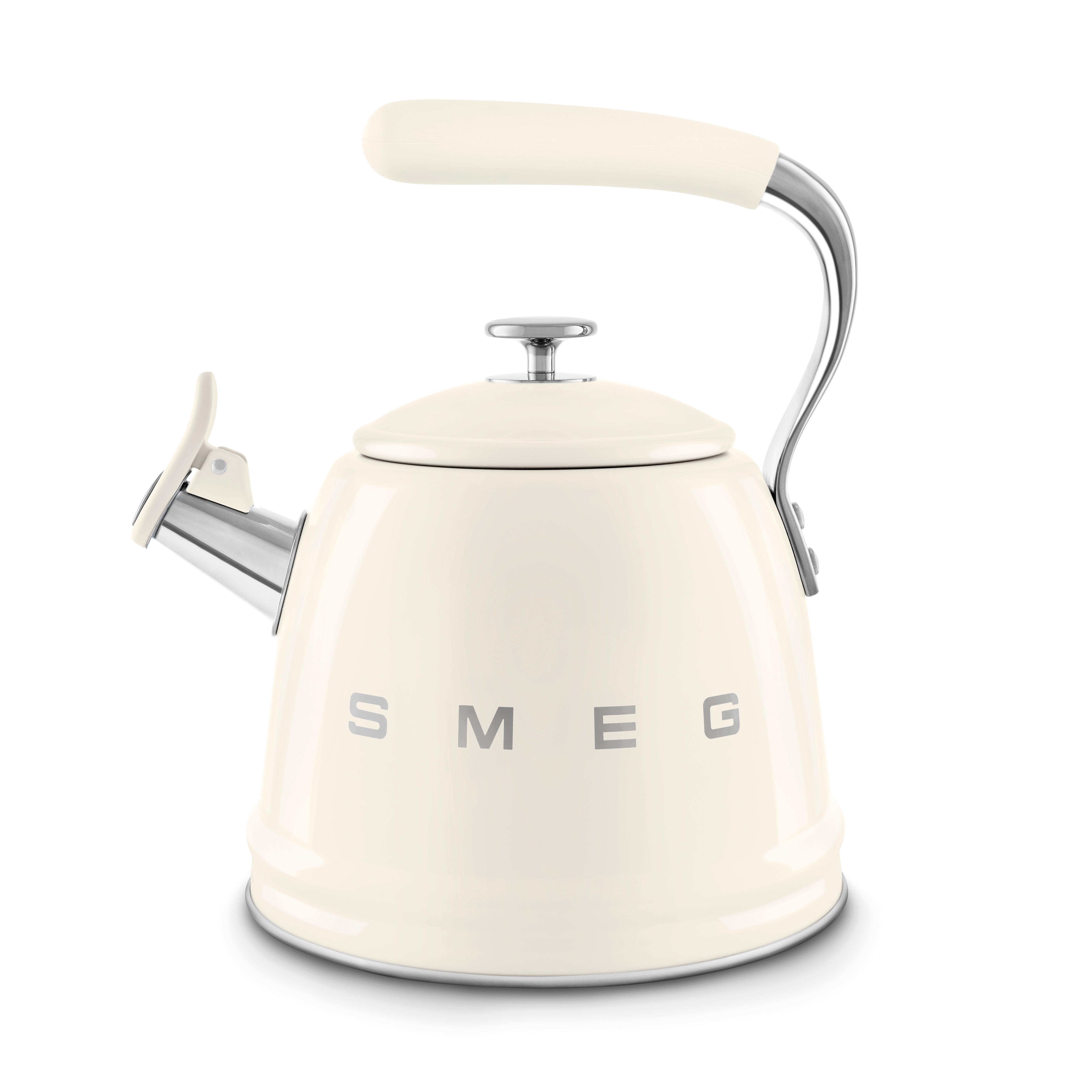 Smeg Whistling Kettle 50's Style Aesthetic - Cream