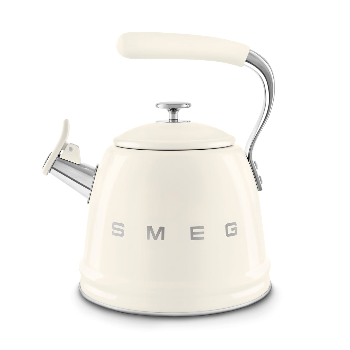 Smeg Whistling Kettle 50's Style Aesthetic - Cream