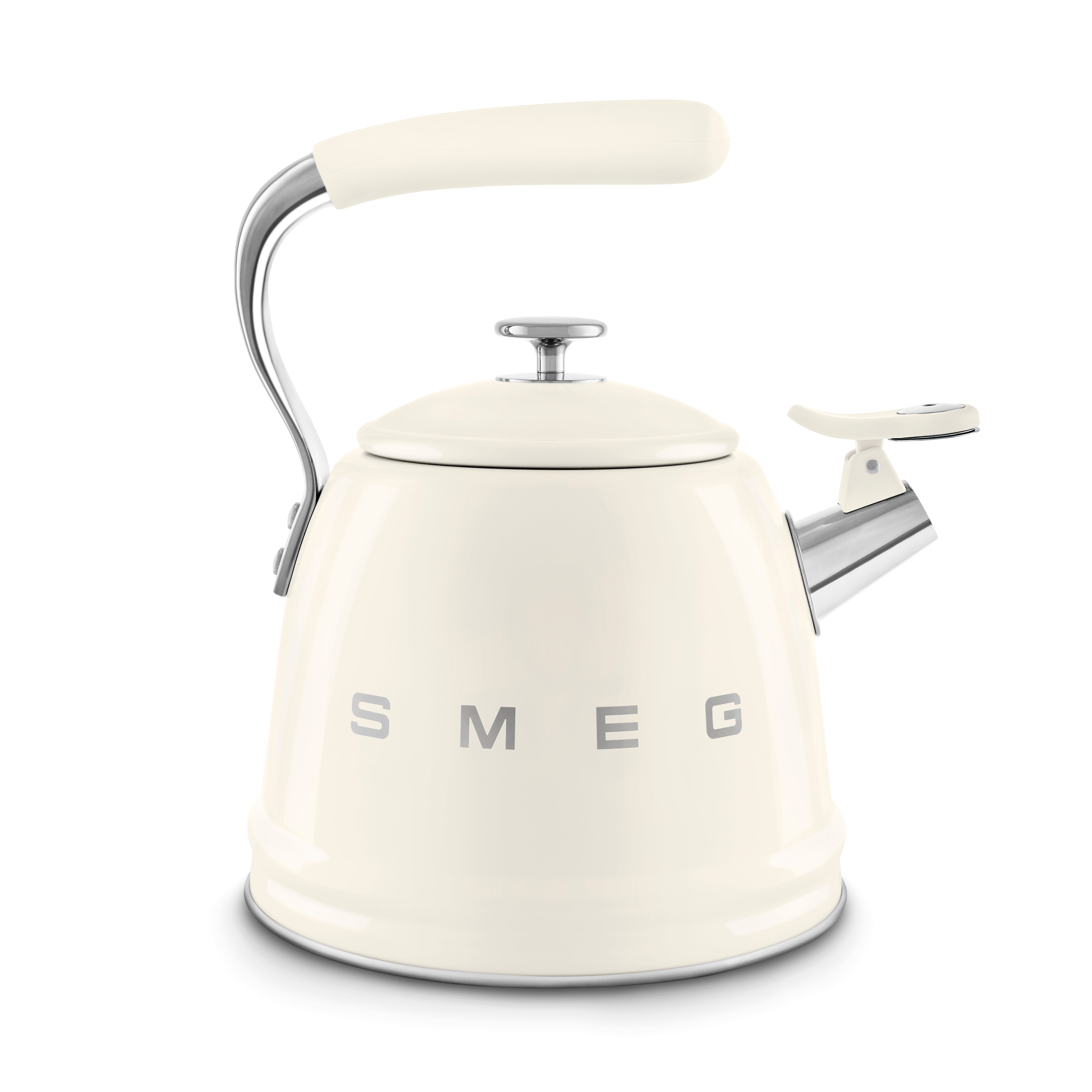 Smeg Whistling Kettle 50's Style Aesthetic - Cream