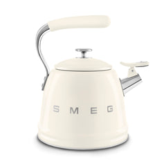 Smeg Whistling Kettle 50's Style Aesthetic - Cream