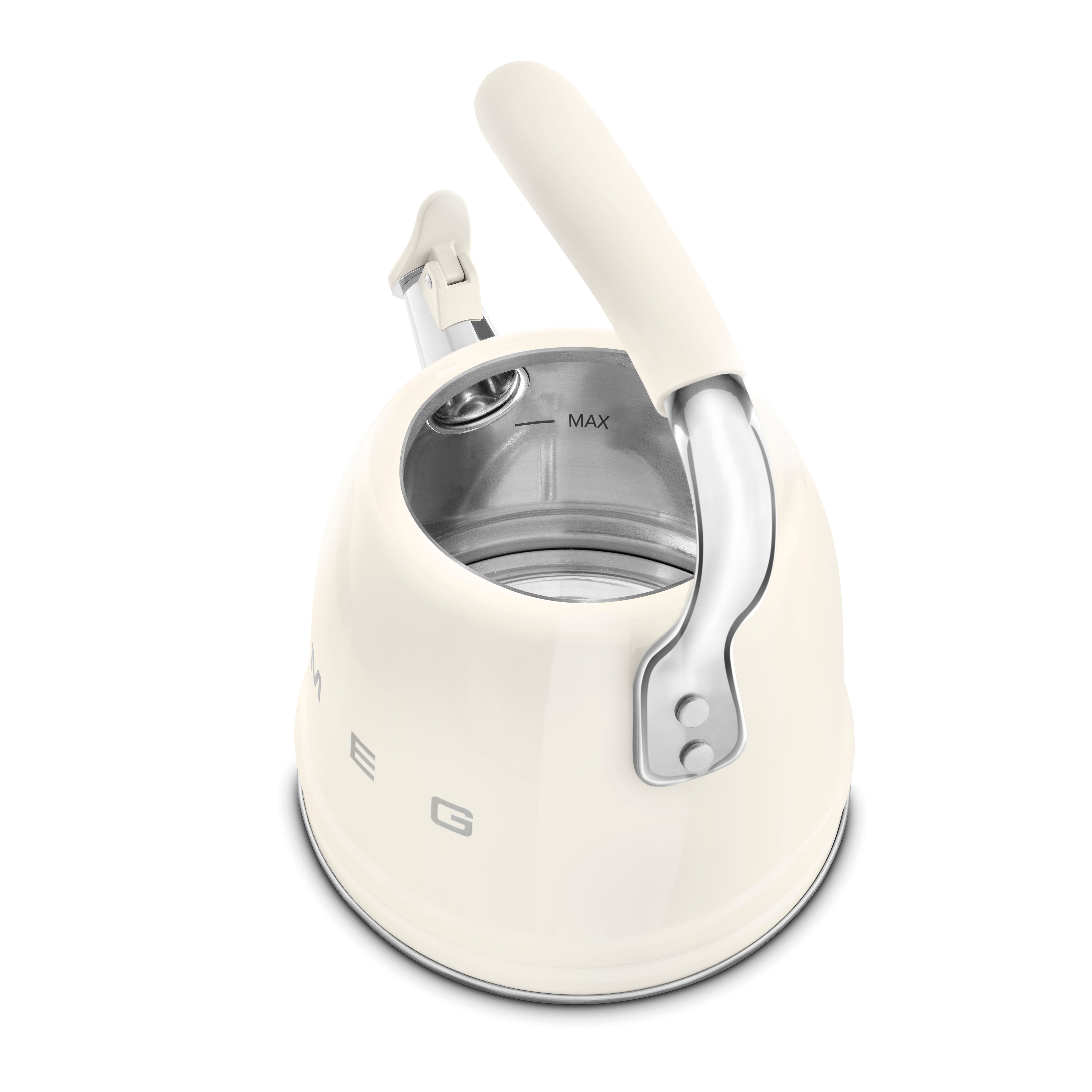 Smeg Whistling Kettle 50's Style Aesthetic - Cream
