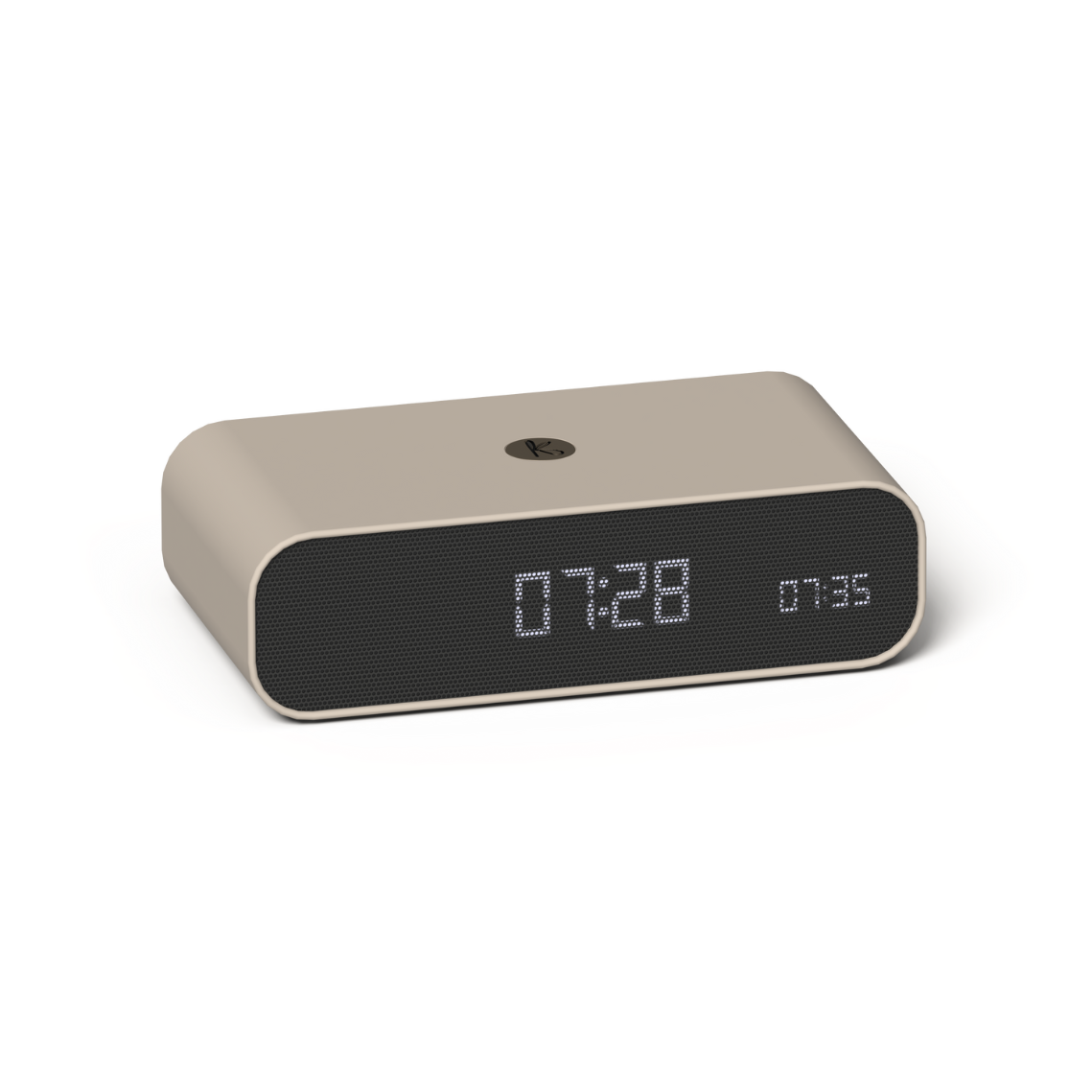 Kreafunk Wakie Ivory Sand Alarm Clock & 15W Charger