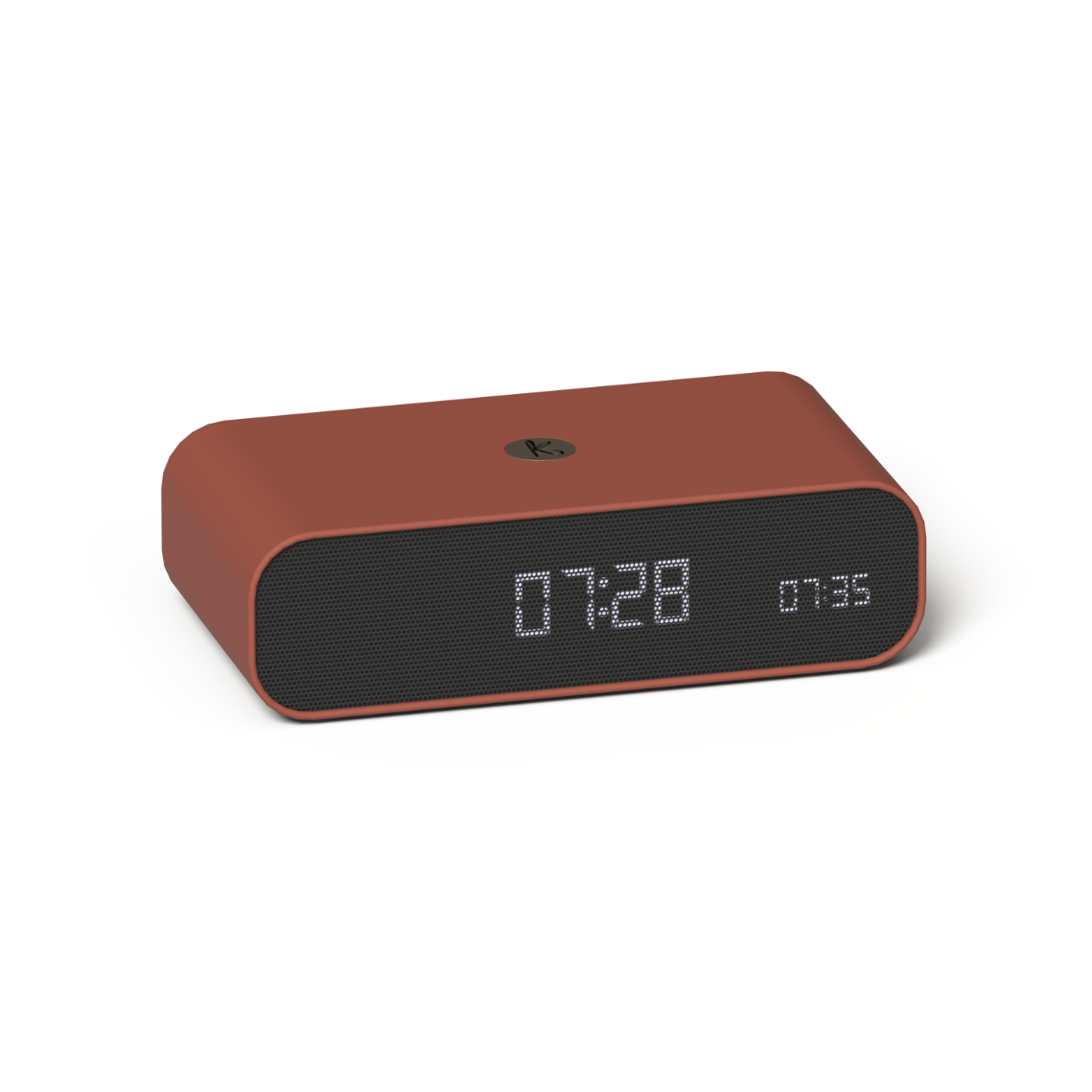 Kreafunk Wakie Terracotta Alarm Clock & 15W Charger