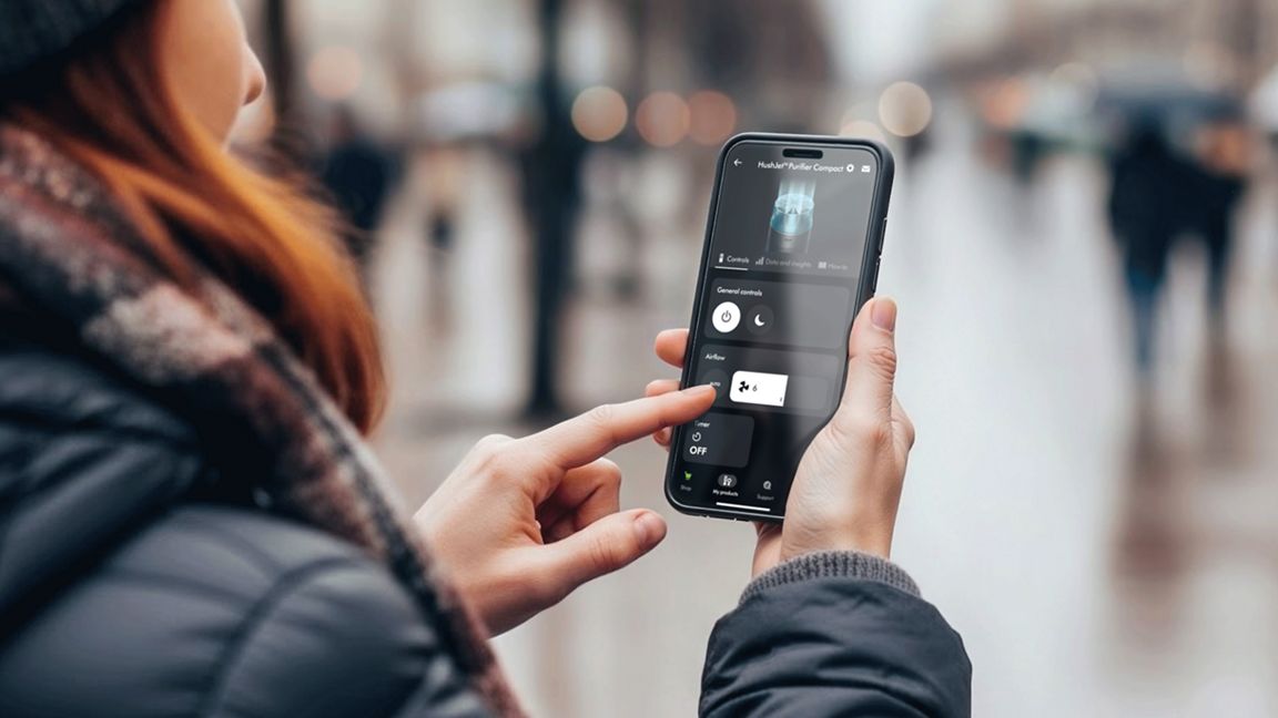 Dyson HushJet™ Purifier Compact - Black/Teal