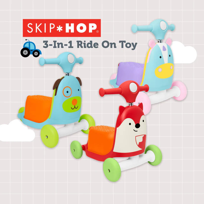 Zoo 3-in-1 Ride On Toy - Fox Zoo 3-in-1 Ride On Toy - Fox