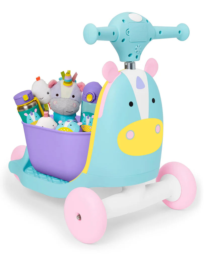 Zoo 3-in-1 Ride On Toy - Unicorn Zoo 3-in-1 Ride On Toy - Unicorn