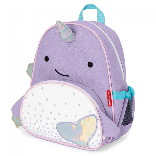 Zoo Mini Backpack With Safety Harness - Narwhal
