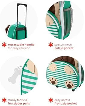 Zoo Rolling Luggage - Pug Zoo Rolling Luggage - Pug