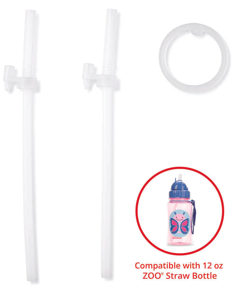 Zoo Straw Bottle (12 Oz) Extra Straws - 2-Pack Zoo Straw Bottle (12 Oz) Extra Straws - 2-Pack