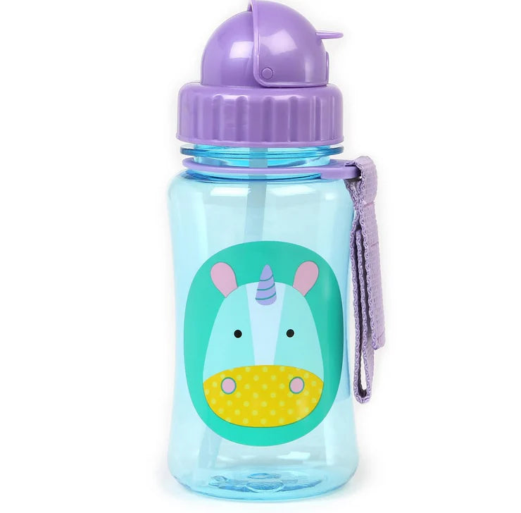 Zoo Straw Bottle Unicorn