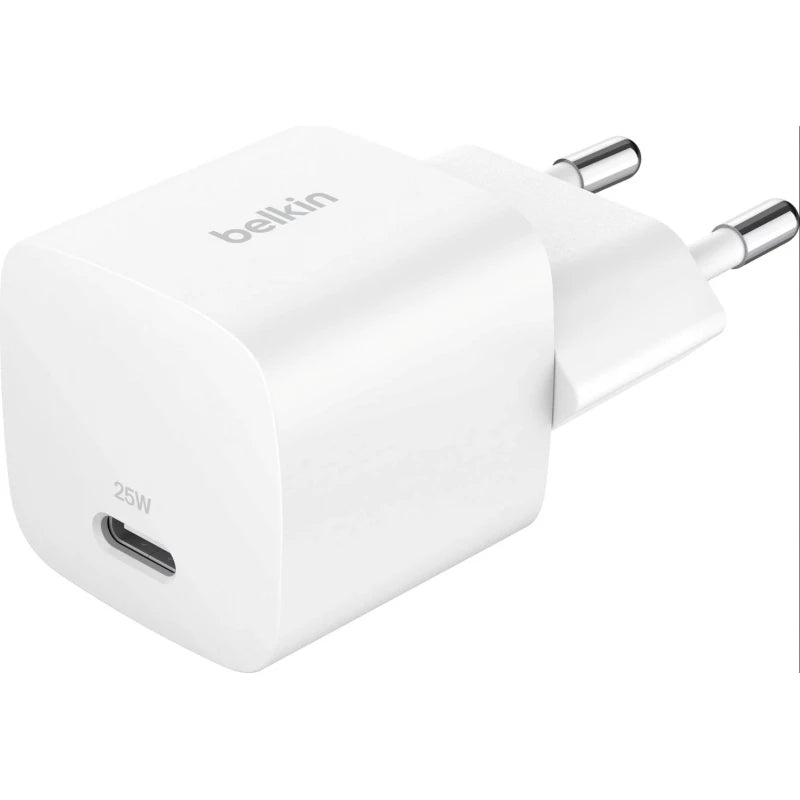BELKIN 25W USBC PD WALL CHARGER WITH PPS - White BELKIN 25W USBC PD WALL CHARGER WITH PPS - White