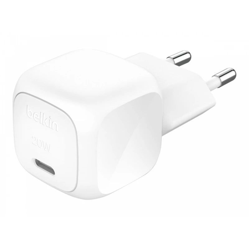 BELKIN BOOSTCHARGE 20W USB-C CUBE WALL CHARGER WITH PPS - White