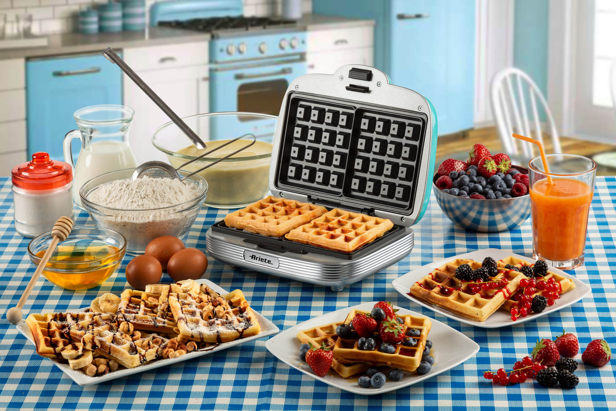 Ariete Waffle Maker - Blue