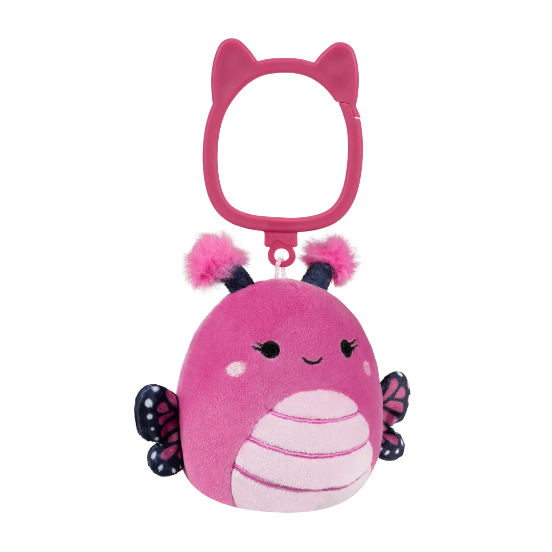 Squishmallows Clip-On Marcelina Pink Butterfly