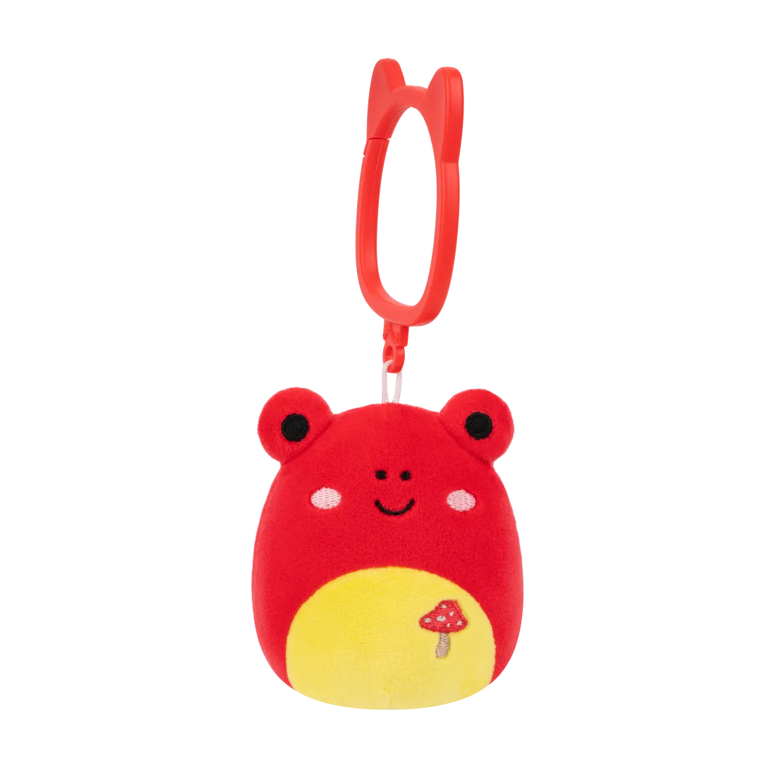 Squishmallows Clip-On Obu Red Tropical Frog