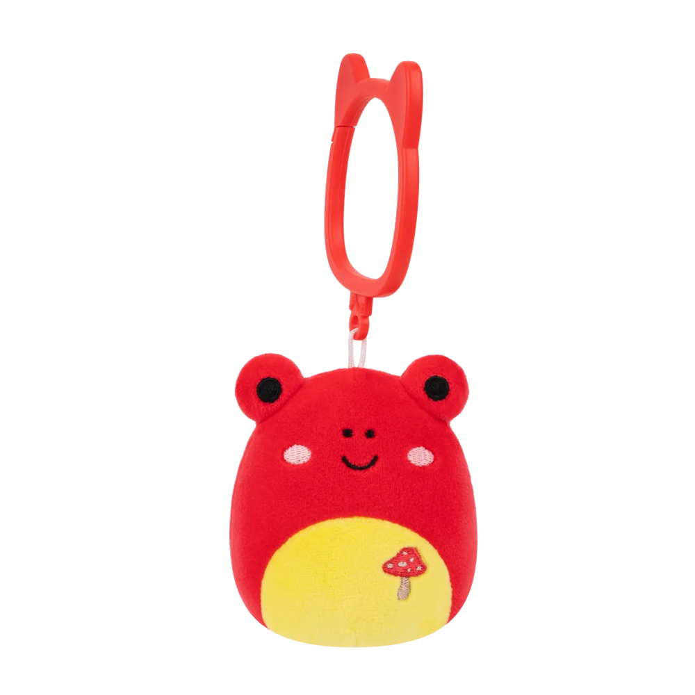 Squishmallows Clip-On Obu Red Tropical Frog