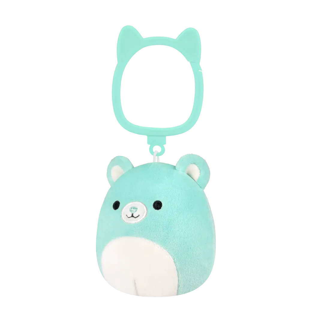Squishmallows Clip-On Belinda Teal Bear