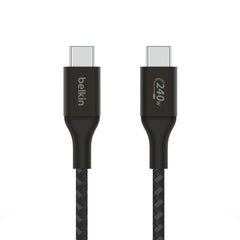 BELKIN BOOSTCHARGE C - C BRAIDED CABLE 240W 1M - BLACK
