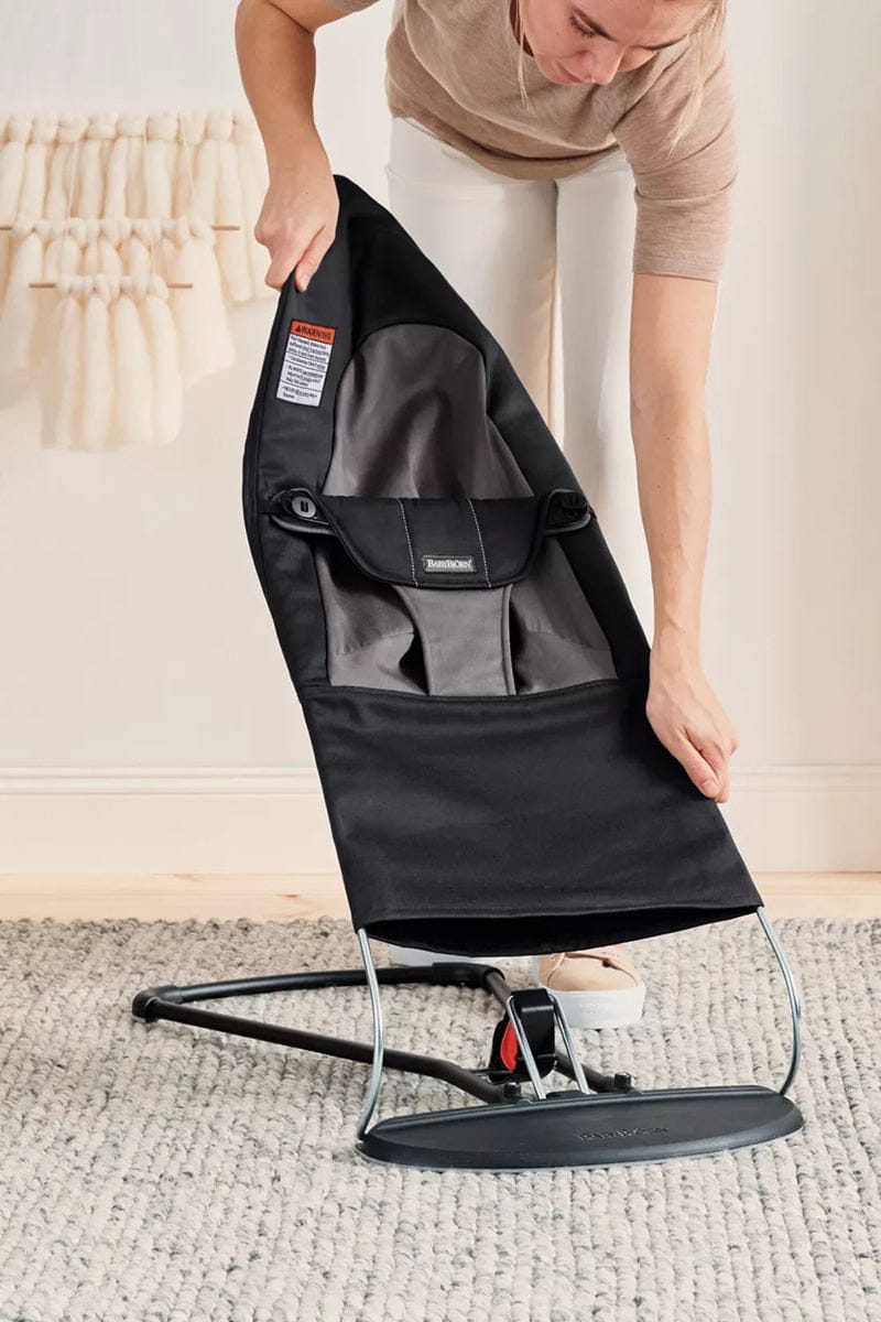 BABYBJÖRN Bouncer Balance Soft - Black/Dark Grey Woven