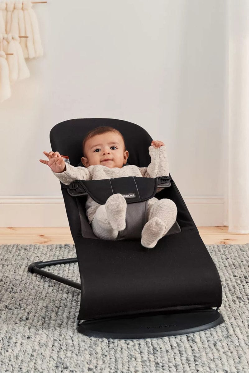 BABYBJÖRN Bouncer Balance Soft - Black/Dark Grey Woven