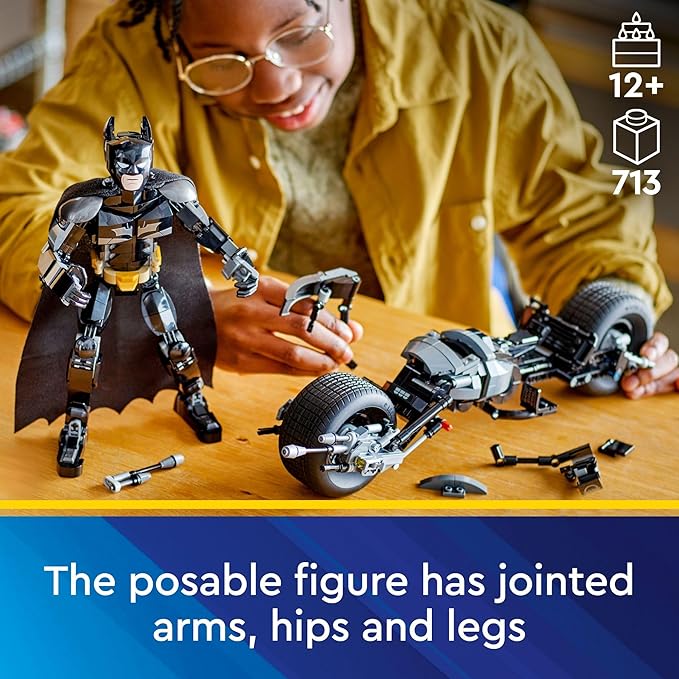 LEGO DC Batman Construction Figure & The Bat-Pod Bike , Ages 12+