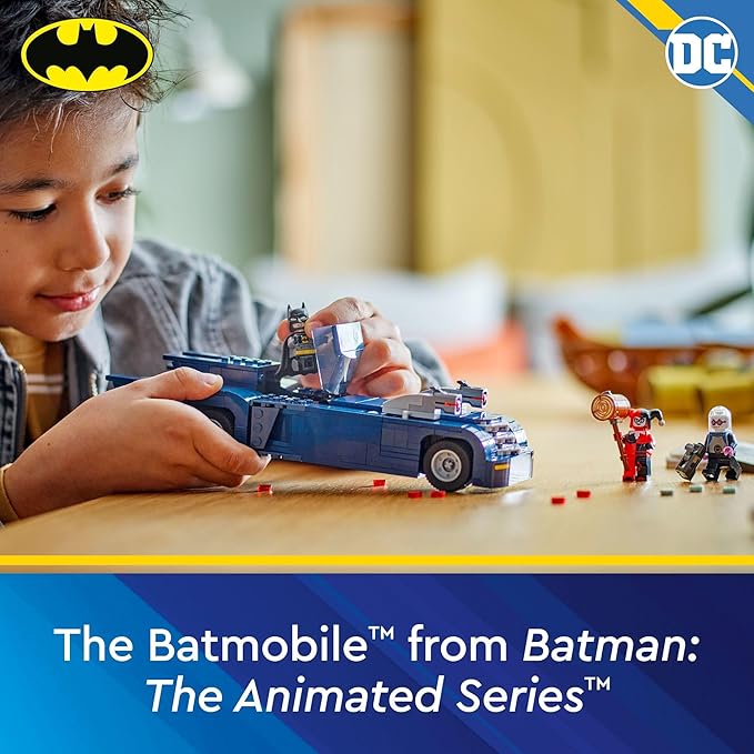 LEGO DC Batman: Batman with The Batmobile vs. Harley Quinn & Mr. Freeze , Ages 8+