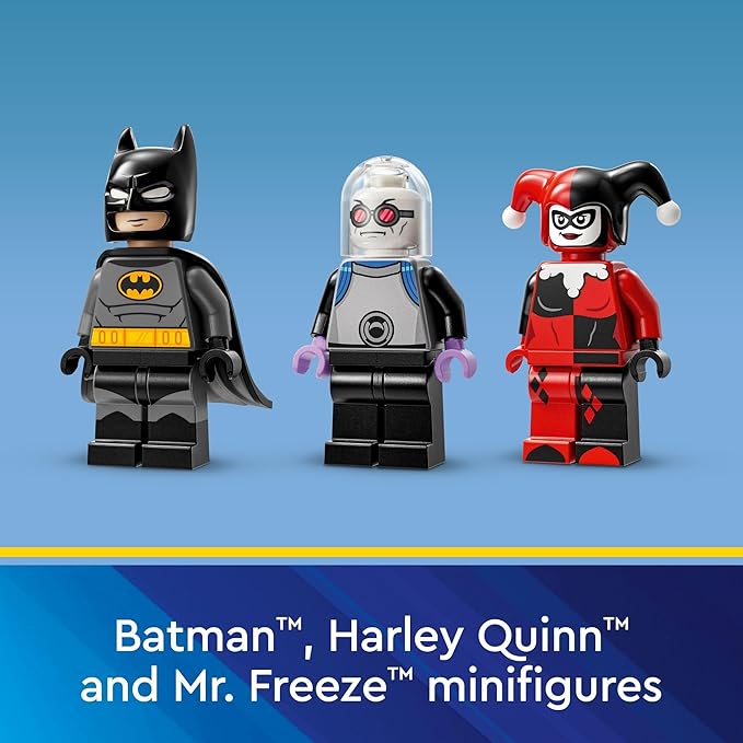 LEGO DC Batman: Batman with The Batmobile vs. Harley Quinn & Mr. Freeze , Ages 8+