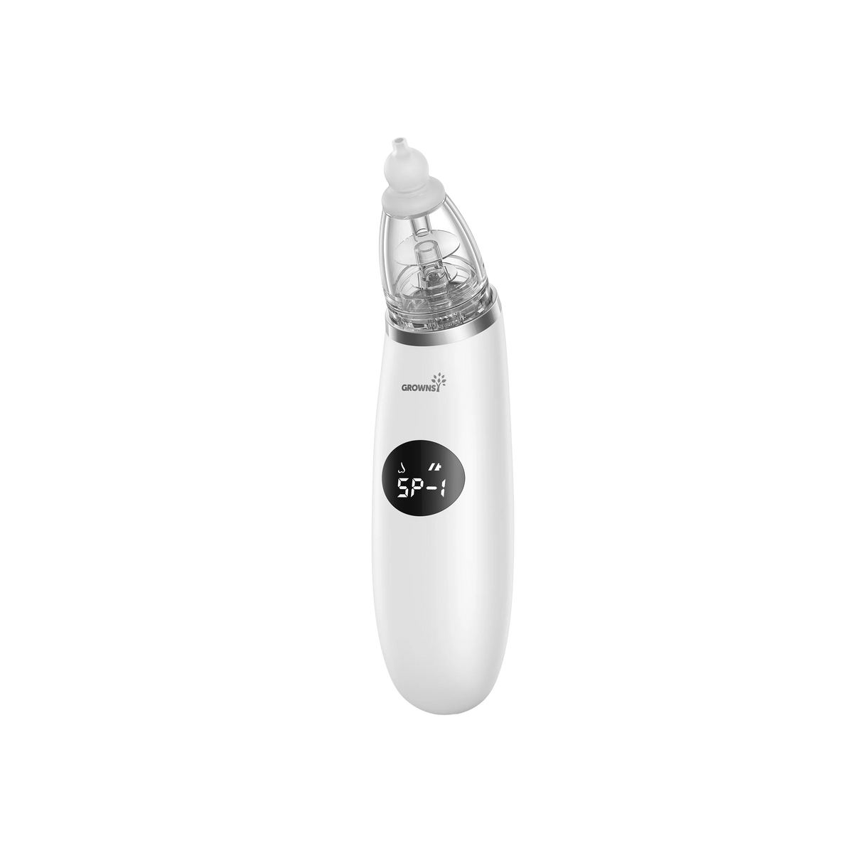GROWNSY Electric Baby Nasal Aspirator with 3 Suction Modes - White