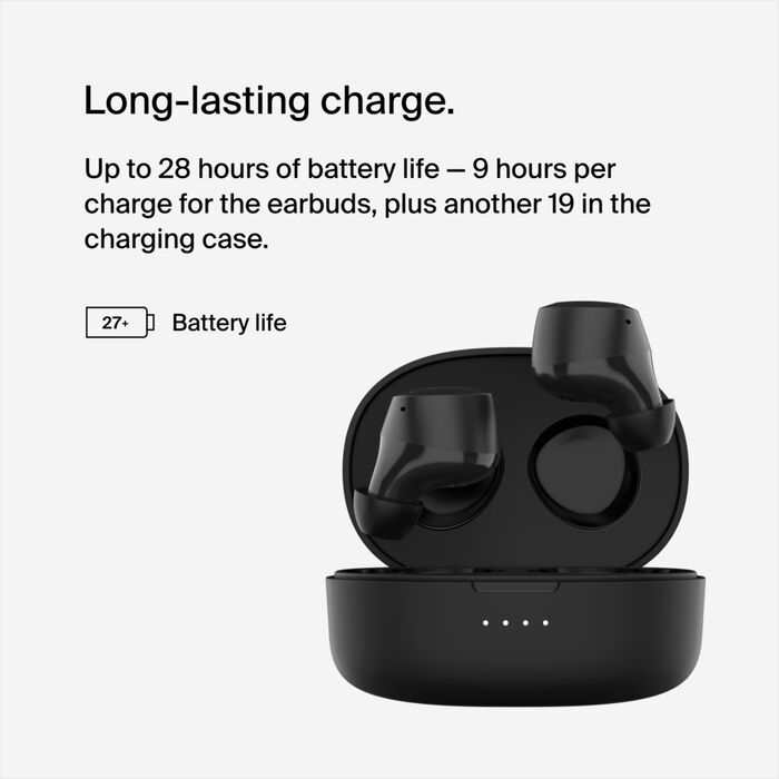 BELKIN SOUNDFORM BOLT TRUE WIRELESS EARBUDS - Black