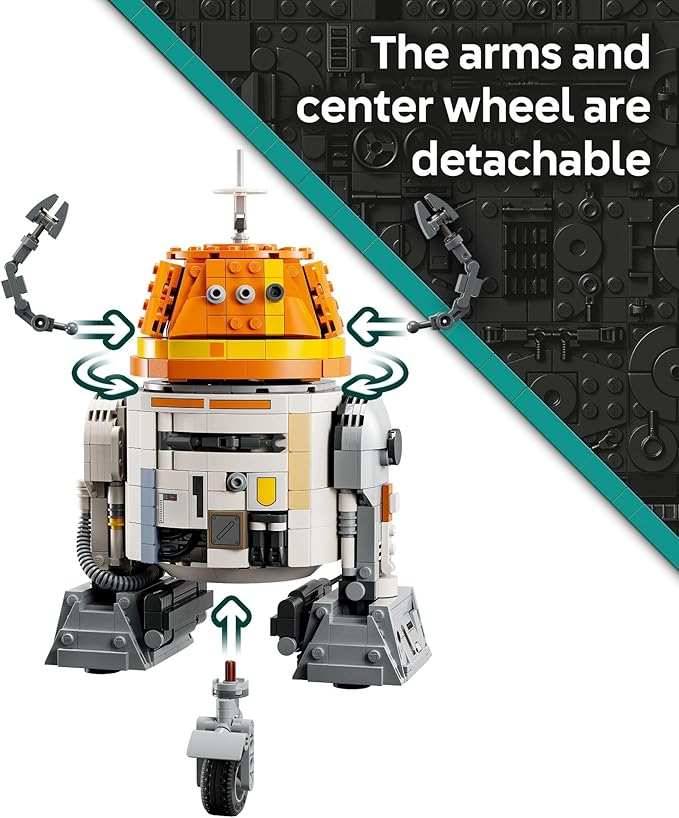 LEGO Star Wars: Ahsoka Chopper (C1-10P) Astromech Droid , Ages 10+