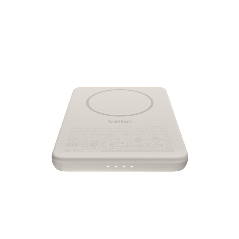 Belkin BoostCharge Slim Magnetic 5000mAh Power Bank MagSafe - Sand