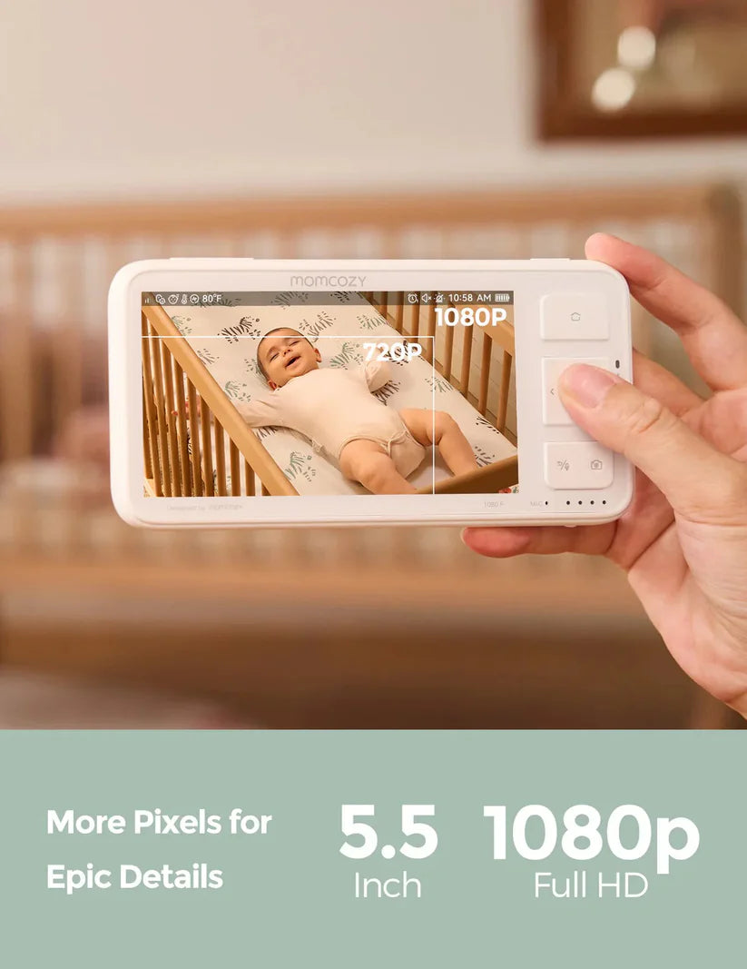 Video Baby Monitor, 5.5” 1080P Full HD Baby Monitor with Camera Success