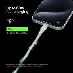 BELKIN BOOSTCHARGE C - C BRAIDED CABLE 1M - White