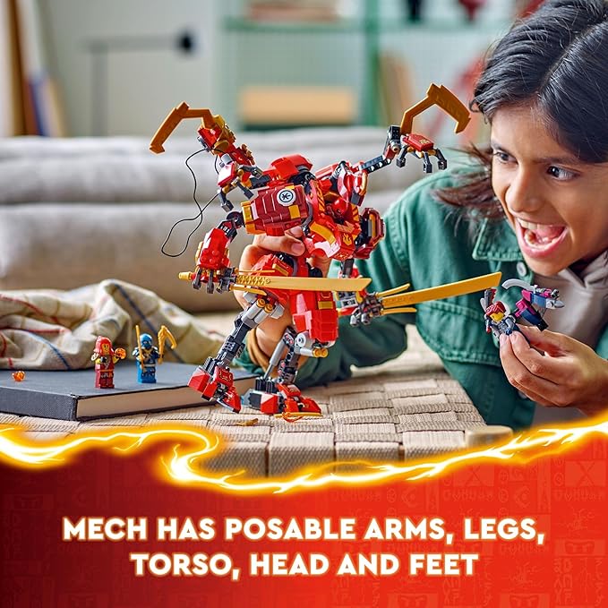 LEGO NINJAGO Kai’s Ninja Climber Mech Adventure , Ages 9+