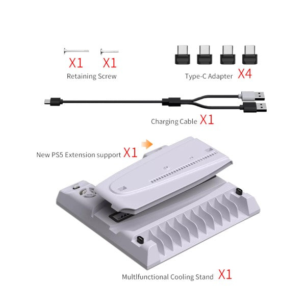 DOBE multi function cooling charging dock