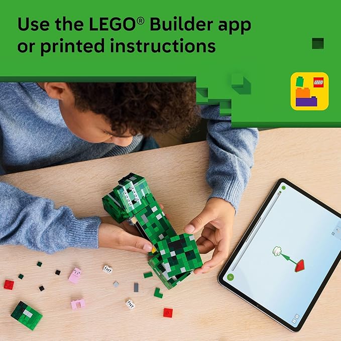 LEGO Minecraft The Creeper Kids Building Toy , Ages 10+