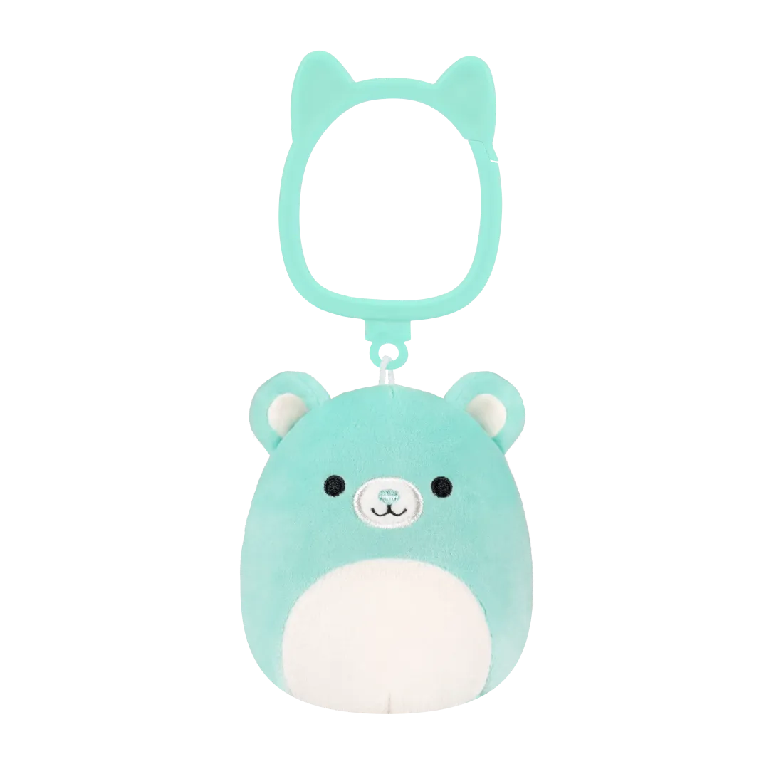 Squishmallows Clip-On Belinda Teal Bear