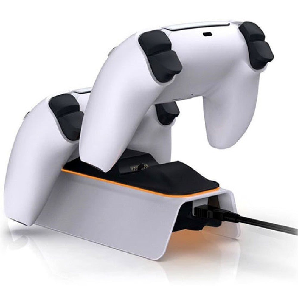 DOBE TP5 0521 For PS5 / PS5 DualSense Edge Controller Charging Stand Dual - White