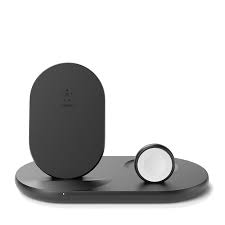 Belkin 3‑in‑1 Wireless Charging Dock - Black