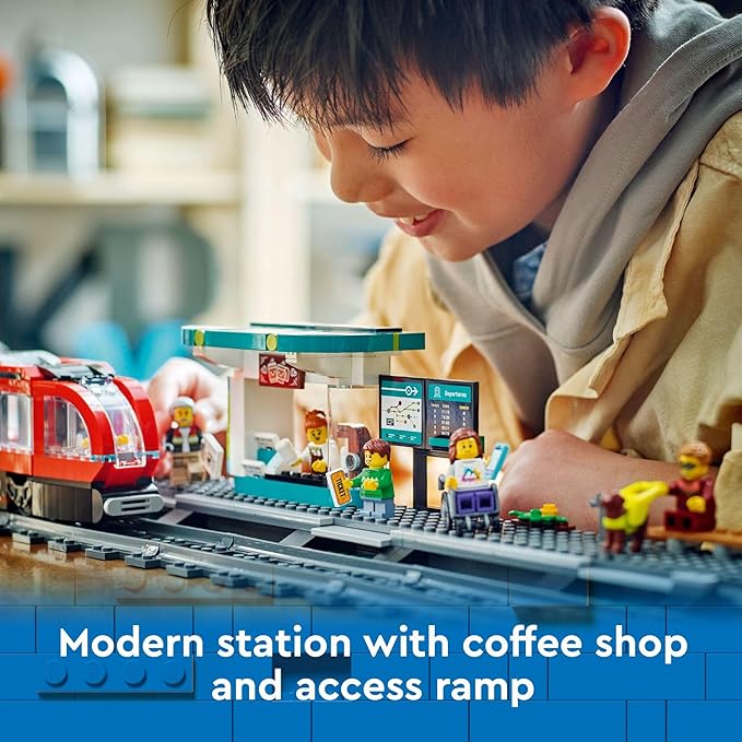 LEGO City Downtown Streetcar and Station Train Set , Ages 7+