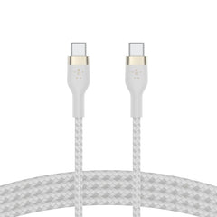 Belkin BoostCharge Pro Flex USB-C to USB-C Cable 60W 2M - White