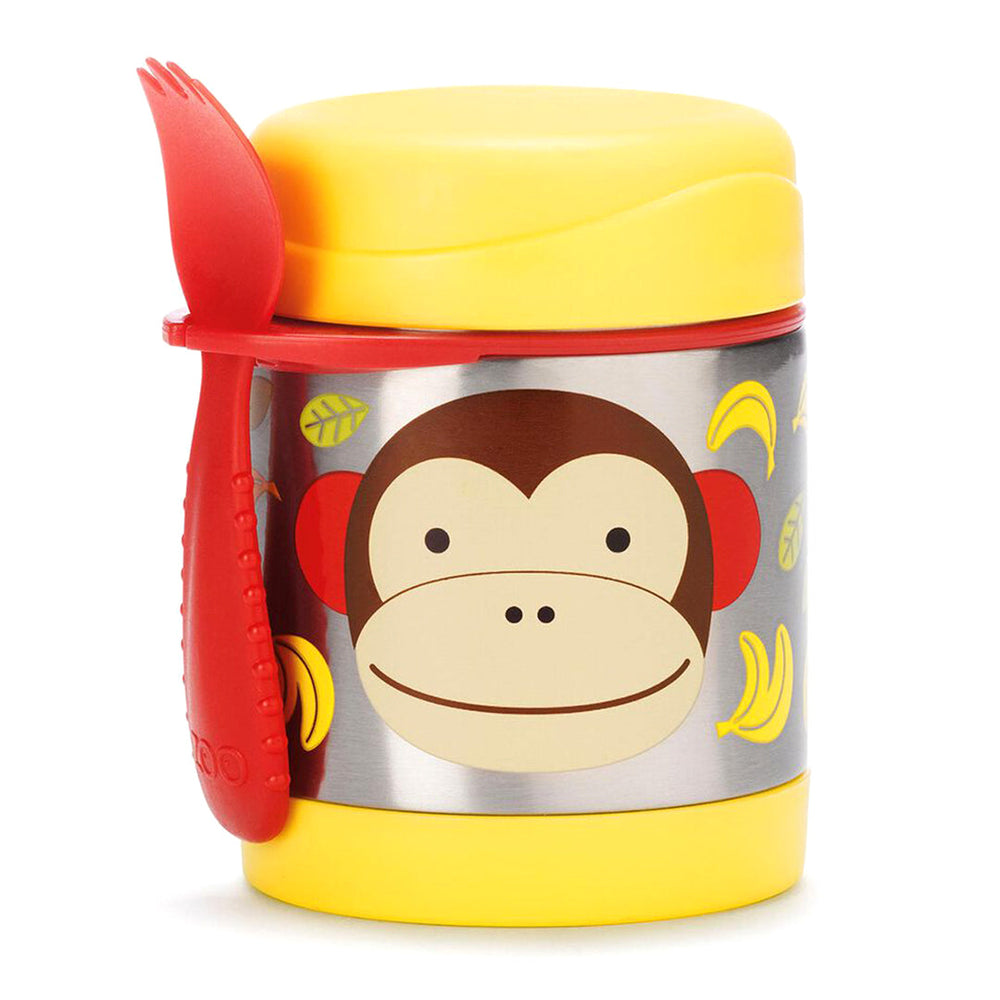 Skip Hop Zoo Insulated Food Jar - Monkey detail