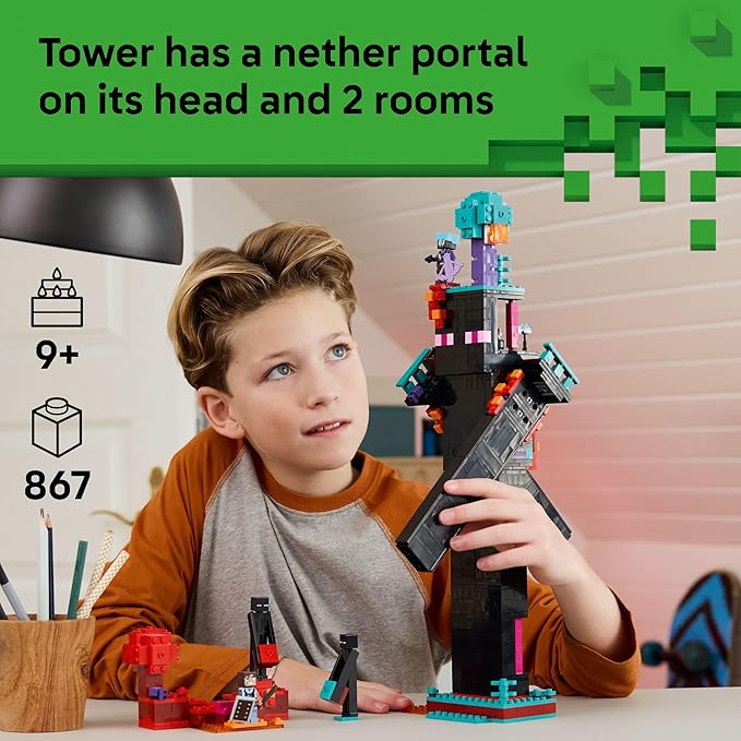 LEGO Minecraft The Enderman Tower , Ages 9+