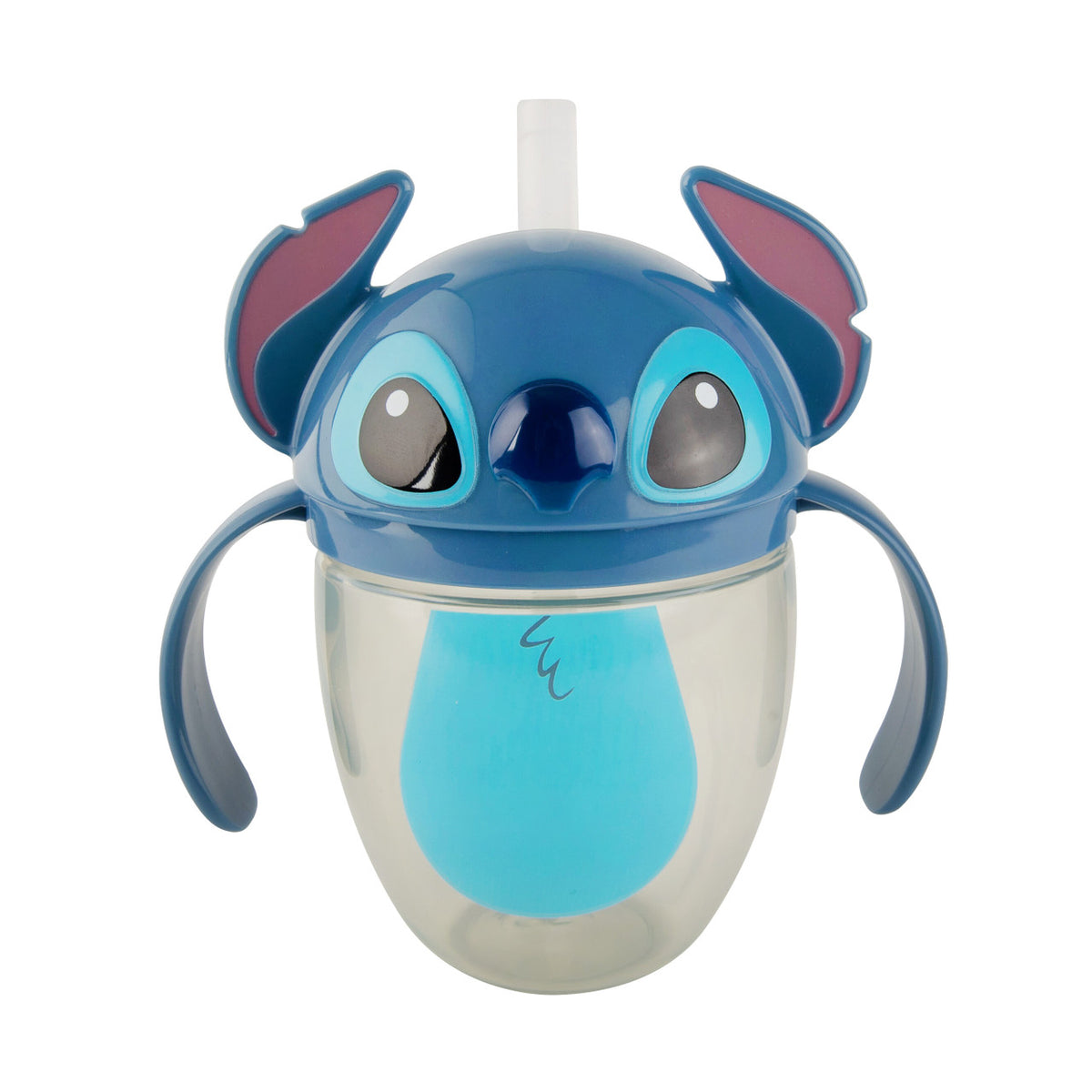 The First Years Disney Stitch Flip Top Straw Trainer Cup - 7 oz