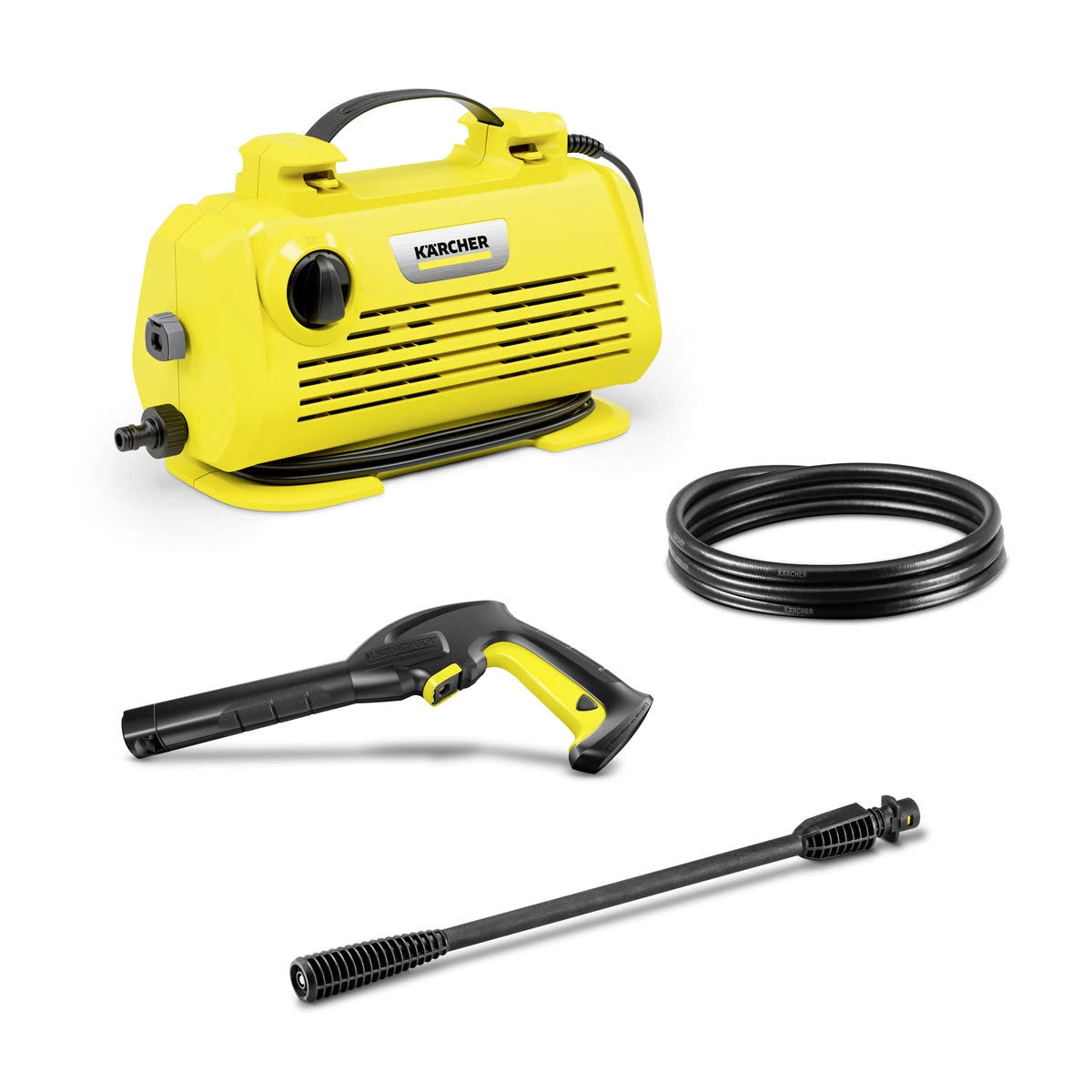 Karcher Pressure Washer 110 Bar Pressure & 360 L/h Flow Rate Compact Horizontal Design Karcher Pressure Washer 110 Bar Pressure & 360 L/h Flow Rate Compact Horizontal Design