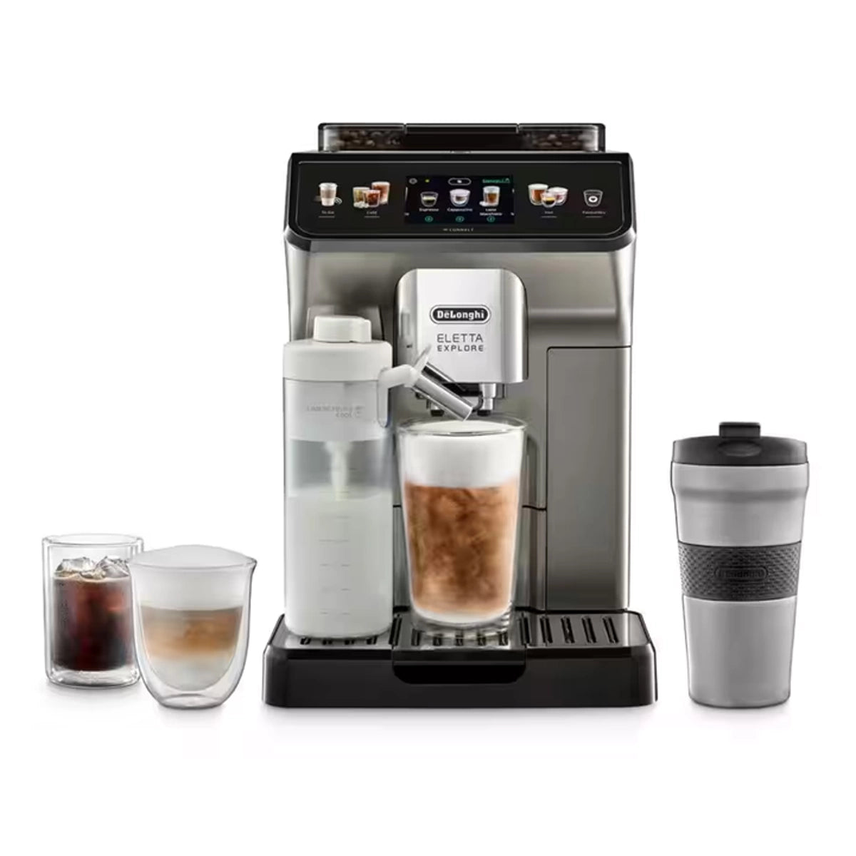 De'Longhi Eletta Explore Automatic Coffee Machine - Titanum
