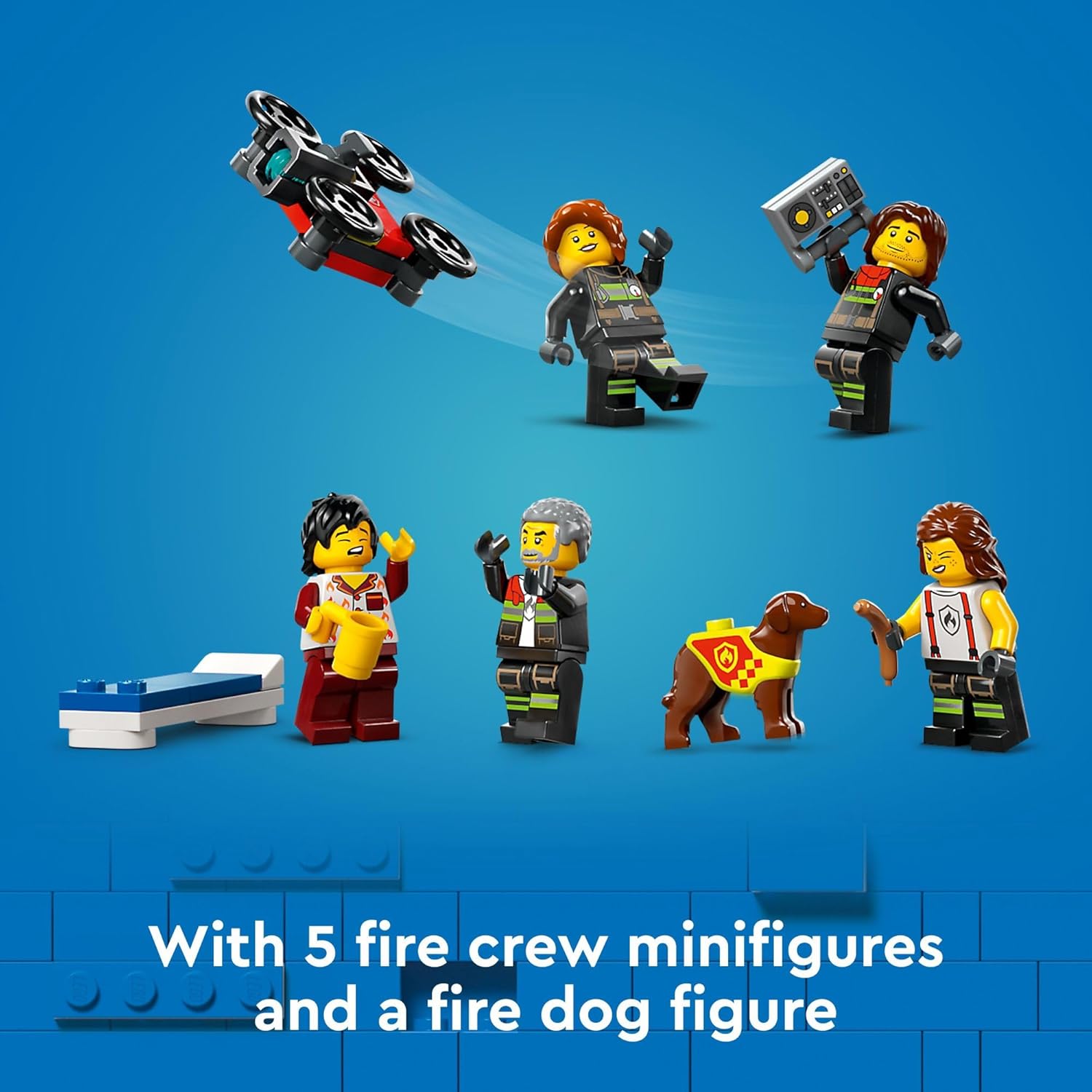 LEGO City Fire Station with Fire Truck Toy , Ages 6+
