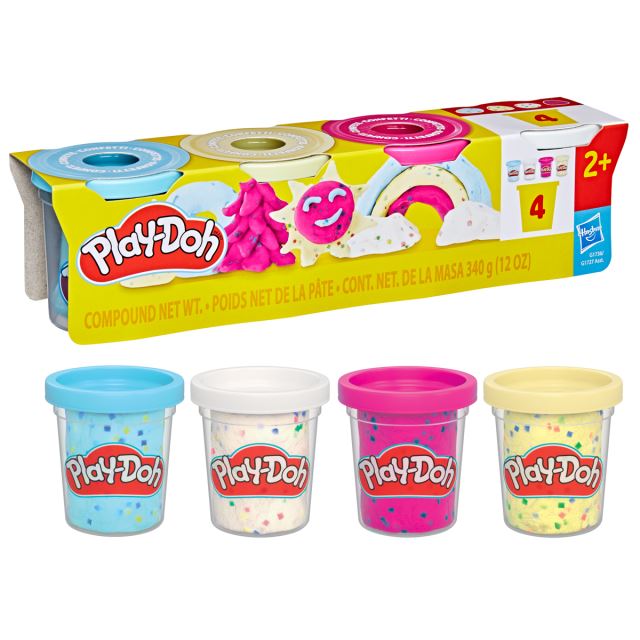 Play-Doh 4 Pack Confetti Compound